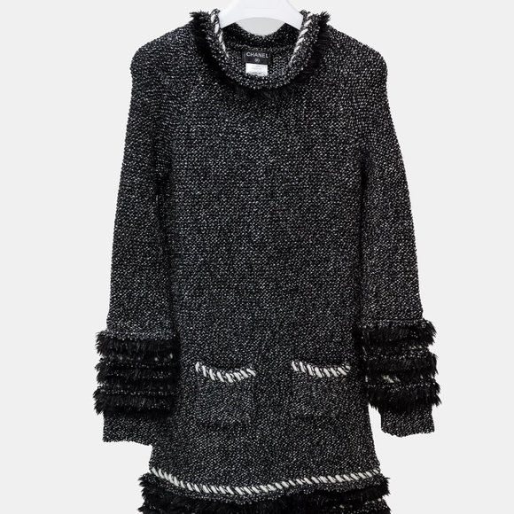 Chanel Fall 2010 Grey Tweed Sweater Dress - Picture 2 of 10